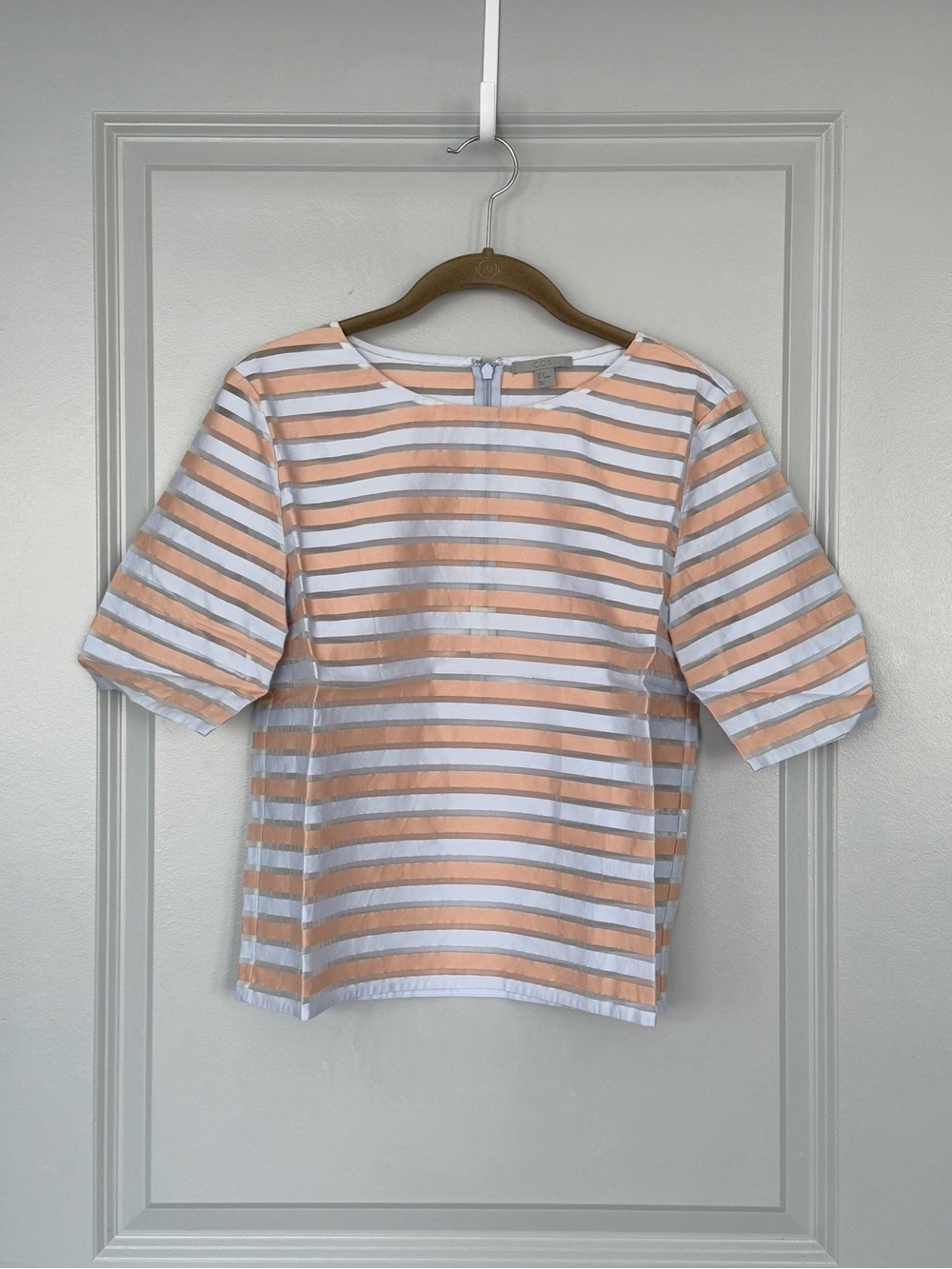 COS Striped Short-Sleeve Top